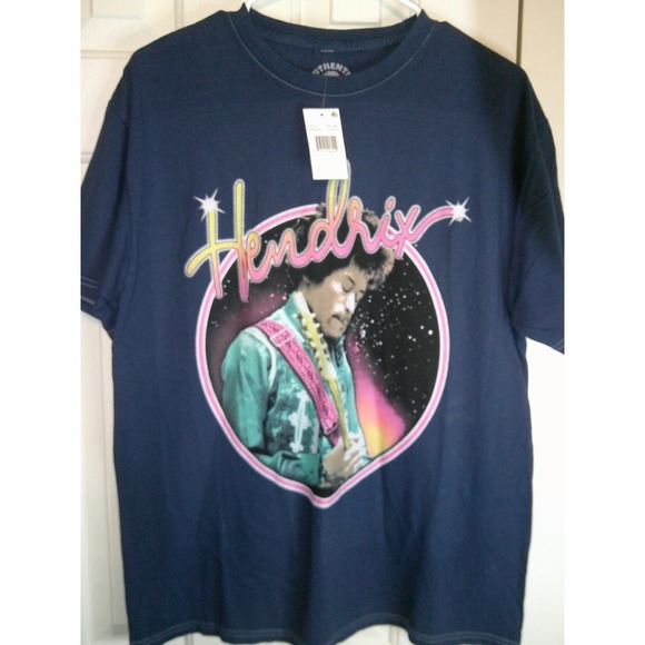 Authentic Hendrix Other - Authentic Hendrix‎ Graphic T-Shirt Music Tee Band Logo Short Sleeve L